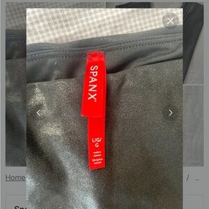 SPANX Shiny Black Leggings